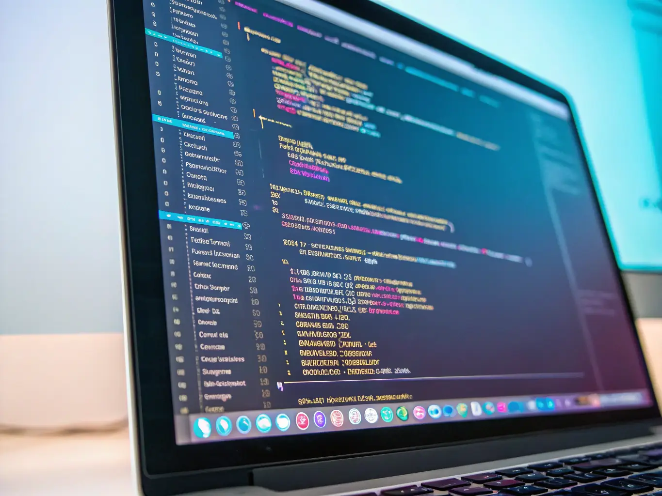 A digital illustration of a computer screen displaying lines of code with a magnifying glass hovering over it, symbolizing security analysis. The image should convey a sense of investigation and problem-solving.